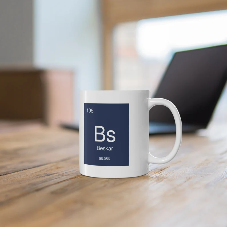 Ikigai Design Lab Beskar Mandalorian coffee mug on Etsy